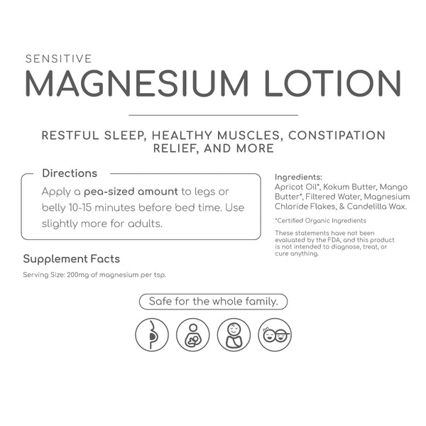 Magnesium Lotion Sensitive Sky Sleep
